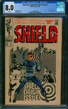 Nick Fury Agent of Shield #4 ❄️ CGC 8.0 WHITE PGs ❄️ Steranko Marvel Comic 1968