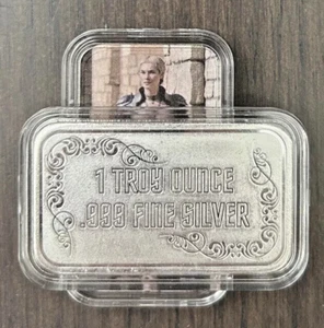 SEXY! Game of Love SHAME 1 Oz .999 Silver Colorized Bar Only 100 Minted W COA - Picture 1 of 2