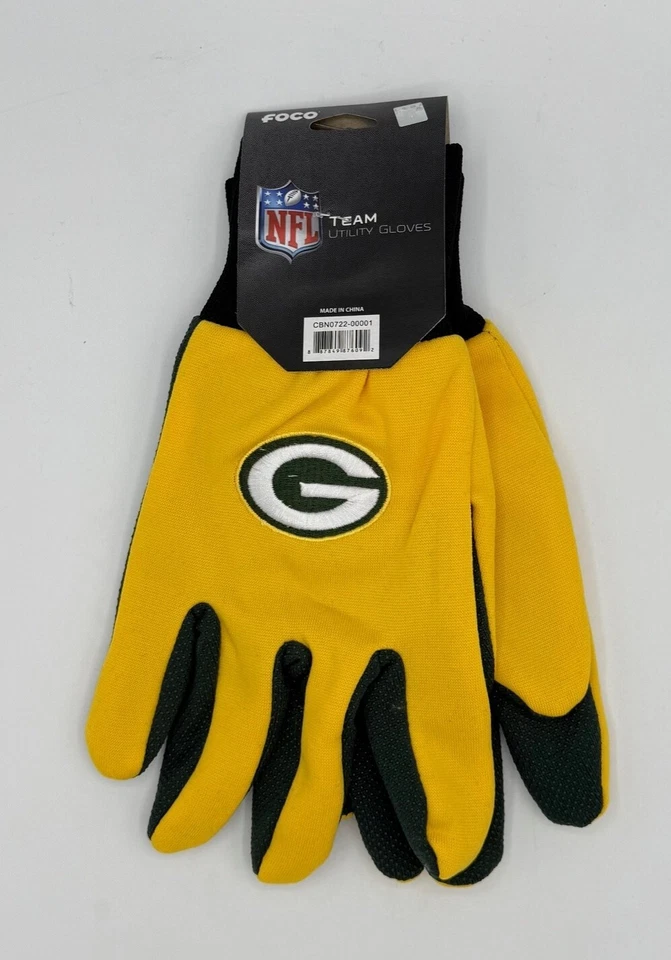 GREEN BAY PACKERS NFL 2 TONOS DEPORTE UTILITARIO JERSEY TRABAJO JARDÍN GUANTES ENVÍO GRATUITO Foto 1 de 1
