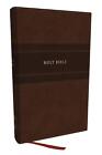 NKJV Personal Size Large Print Bible with 43,000 Cross References, Brown Leather