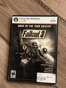 Fallout 3: Game Of The Year Edition GOTY (Windows PC DVD-ROM, 2009) CIB COMPLETE - Picture 1 of 8