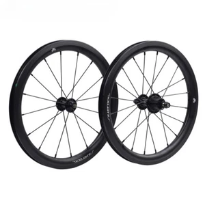 16'' Folding Bicycle Wheelset Light 6 Pawls 2/4 Bearings Hubs 16/20/24/28 Holes - Picture 1 of 25