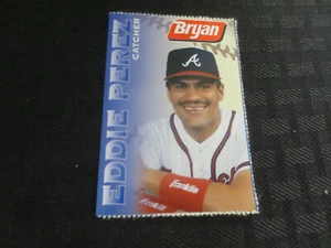 1999 Bryan Perforated Atlanta Braves Eddie Perez - Bild 1 von 2