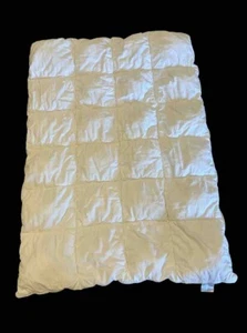 Manta de cama acolchada para cuna 32x45 con relleno de lunares blanca de restauración - Imagen 1 de 9