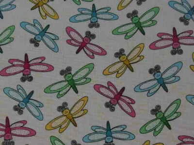 Tela Color Libélulas Tela 44" x 42" Por Exclusivequilters Nº:134 Foto 1 de 4