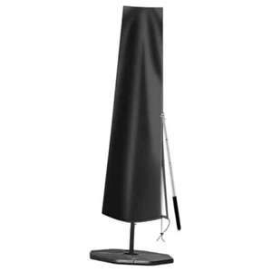 Umbrella Cover for 7-11ft Patio Umbrella Cover - 420D PVC Coating Black - Picture 1 of 7