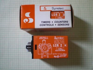 SYRELEC / CROUZET DELAY ON BREAK TIMER ( 0.06 TO 160 SEC ) TYPE LCR 2 110VAC - Picture 1 of 3