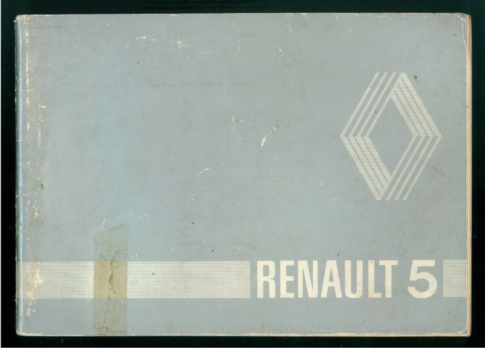 RENAULT 5 LIBRETTO USO E MANUTENZIONE PRIMI ANNI '80 MACCHINE AUTOMOBILI MOTORI - Immagine 1 di 1