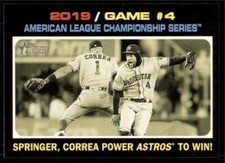 2020 Topps Heritage Base #198 Springer/Correa - Houston Astros