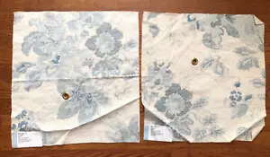 Blithfield LEE JOFA 2 pcs Parnham Blue 16 1/2 x 17 1/4" Floral Fabric Samples - Picture 1 of 4