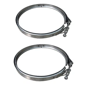 Par de abrazaderas de escape DPF para motores Cummins OE # 2871862 V-Band 12\" 674-7001 - Imagen 1 de 5