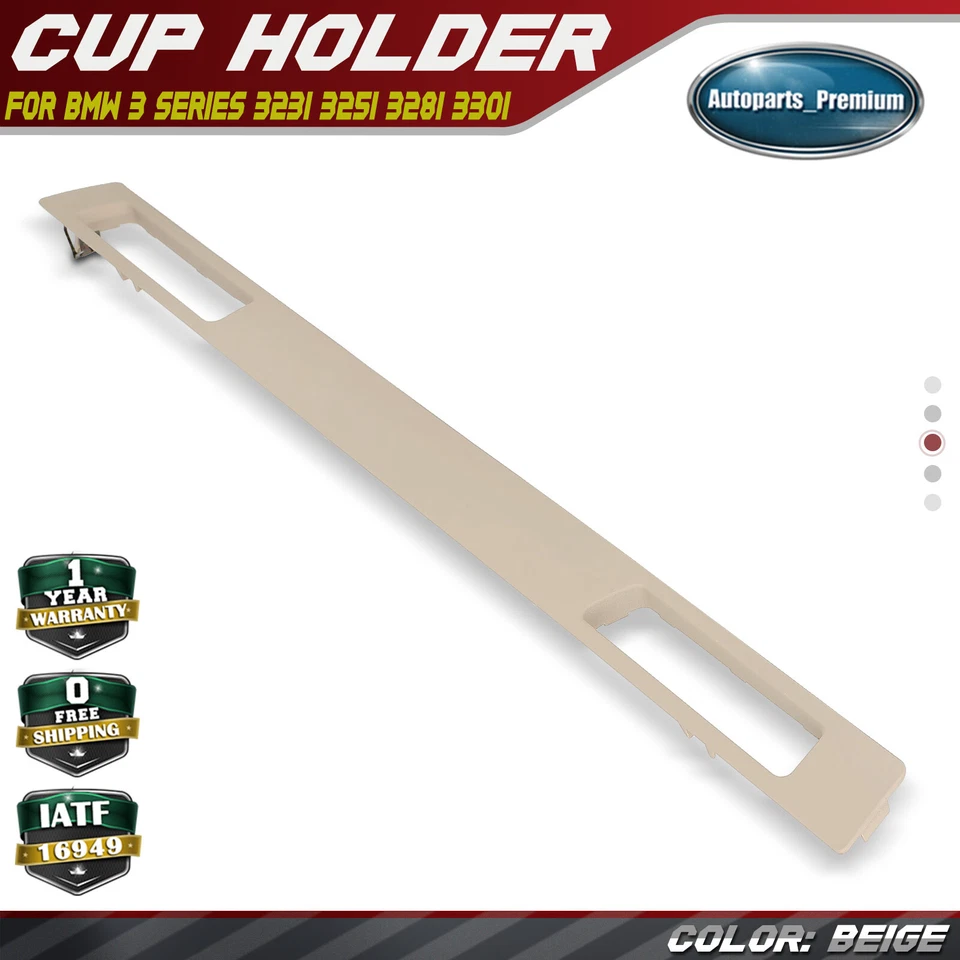 Panel envolvente portavasos beige para BMW Serie 3 323i 325i 328i 330i 335d Foto 1 de 4