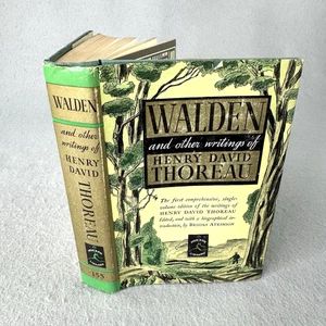 Walden and Other Writings of Henry David Thoreau Dust Jacket HC 1950 - Picture 1 of 12