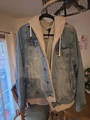 Jean Jacket Sweatshirt American Rag Cie Women's XL Great Condition - Image 1 of 3