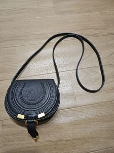 Chloe Schultertasche Handtasche Crossbody MARCIE Nano Saddle Bag schwarz... - Bild 1 von 24