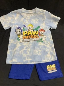 Little Boys Navy Blue Paw Patrol 2 Piece Short Set_New_ - Picture 1 of 7