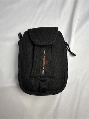 Lowepro Compact Camera Case Pouch Black W/Belt Loop Compact 6"X 3 1/2" x 2"  - Image 1 of 4