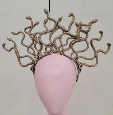 Victorian Trading Medusa's Golden Snake Headband Costume Crown 15B - Image 1 of 4
