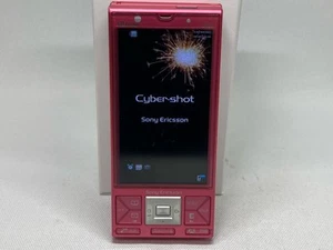 Sony Ericsson S001 AU Japanese Mobile Phone Slide Cyber-shot Pink Japan Used - Picture 1 of 10