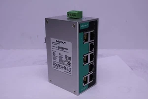 Moxa EDS-208A 8-Port Compact Unmanaged Ethernet Switch DIN Rail Mount - Picture 1 of 8