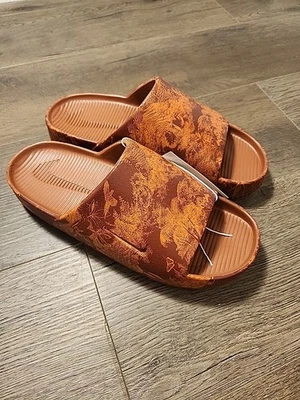 Nike Calm Slide Print Zapatos Para Hombres Talla 10 Sandalias Sin Cordones Marrón Canela Monarca Foto 1 de 4