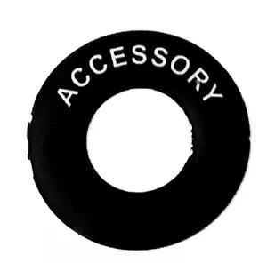 ACCESSORY - Lucas Toggle Switch Round Dash Tag - Classic Car Kit Hot Rod - Picture 1 of 2