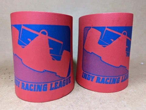 Indy Racing League Collector Beer Can Cooler IndyCar Series Indy 500 Cover