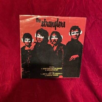 The Stranglers EP — «Розовый винил* 1977 — A&M почти как новый винил/в отличном состоянии чехол с пикселями - Изображение 1 из 4