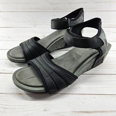 BareTraps Womens Boland Black Ankle Strap Open Toe Wedge Sandals Size 11 - Image 1 of 4