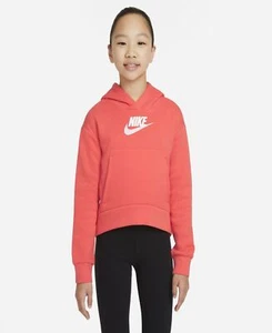 Nike Big Girls Extended Size Sportswear Club Hoodie-Large Plus - Picture 1 of 1