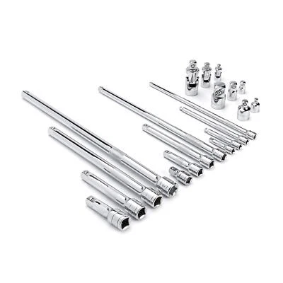 	GEARWRENCH 20 Piece 1/4" 3/8" 1/2" Drive Extension Universal Joint and	 - Image 1 of 4