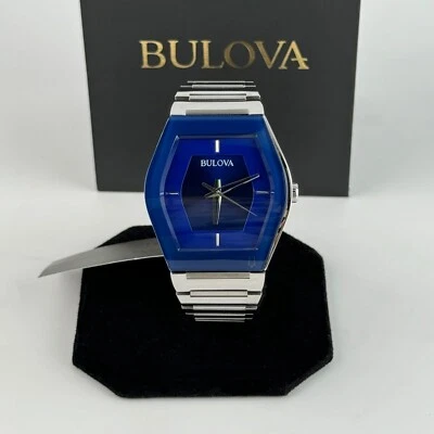 Bulova Men's Gemini  Stainless Steel Blue Dial Men's Watch 96A258 (40mm) - Image 1 of 4