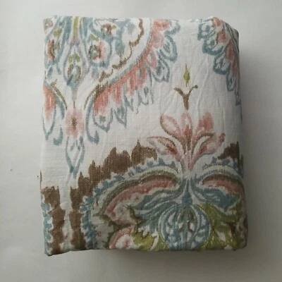 Pottery Barn Adele Damask Paisley Bed Duvet Cover Full Queen 100% Organic Cotton - Image 1 of 4