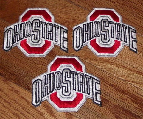 3x NEW Ohio State University OSU Buckeyes Logo Patch 2.7" Polo Shirt Size *Q1 Cover