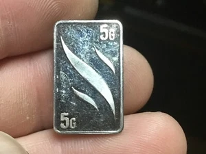 1 Barra Águila de Plata Pura .999 1 x 5 Gramos Barra Goldco EE. UU. - Imagen 1 de 2