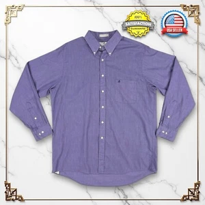 Camisa vintage Etienne Aigner para hombre púrpura micro cuadros abotonada 16,5 - 34/35 - Imagen 1 de 17