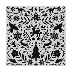 Hero Arts Cling Stamps 6"X6" - Nordic Holiday Bold Prints - Picture 1 of 2