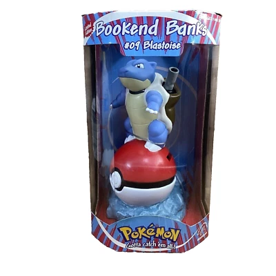 POKEMON SUJETALIBROS BANCOS APLAUSOS #09 BLASTOISE FÁBRICA NUEVO EDICIÓN LIMITADA CAJA Foto 1 de 4