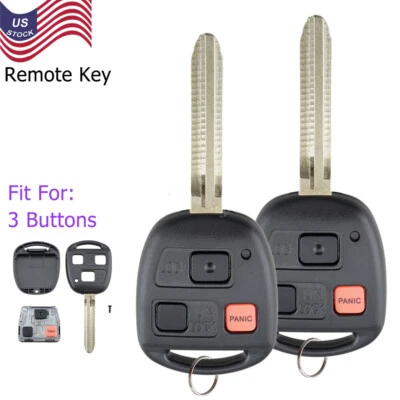 Par de llaveros de repuesto para Toyota Land Cruiser 2003 2004 2005-2007 Foto 1 de 4