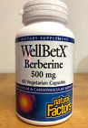 Natural Factors Berberine 60 Capsules WellBetX Blood Sugar Cardiovascular