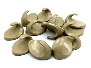 OVAL HOOKS 38mm self adhesive beige sticky hook - Peel & stick on  (600) - Picture 1 of 5
