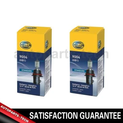 2x Hella High Beam and Low Beam Headlight Bulb For Ford Bronco II 1989~1990 - Image 1 of 4