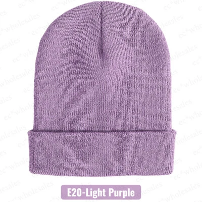 Gorro Gorra Tejido Liso Esquí Calavera Puño Invierno Cálido Slouchy Hombres Mujeres CF Unisex Foto 1 de 4