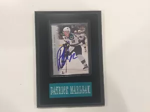 Patrick Marleau signed Autogrammkarte Plakette SJ San Jose Sharks b - Bild 1 von 2