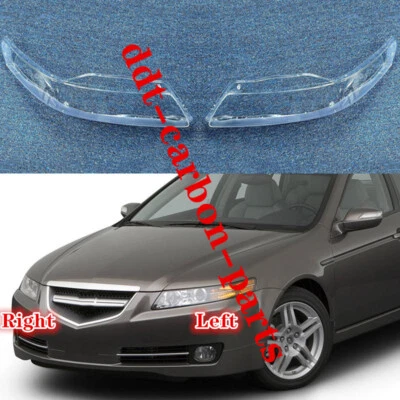 Pair LH&RH Side For Acura TL 2004-2008 Front Headlight Clear Lens Housing Cover — 第 1/4 张图片