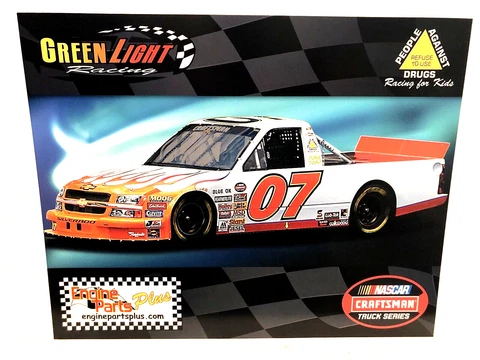 2006 GREEN LIGHT RACING  NASCAR CHEVY #07 CRAFTSMAN TRUCK SERIES POSTCARD Cover