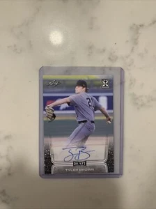 Tyler Brown 2020 Leaf Draft Auto Autograph XRC #BA-TB2 -Houston Astros - Picture 1 of 3