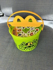McDonald's 2024 Halloween Pails Bucket Boo Buckets Happy Meal Toy GREEN - Picture 1 of 5