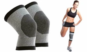 Rodilleras térmicas autocalentables de bambú cómodas mangas para piernas (1 par) - Imagen 1 de 4