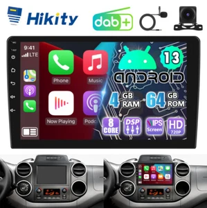 DAB+ 4+64GB Android Autoradio Für Citroen Berlingo Peugeot Partner 2008-2018 GPS - Bild 1 von 16